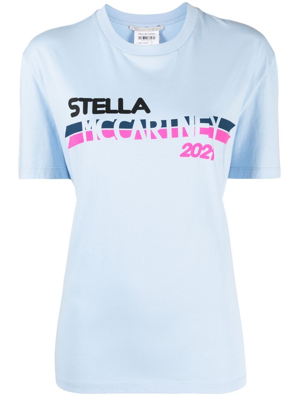 Stella McCartney 斯特拉·麦卡特尼 logo印花T恤 - 蓝色