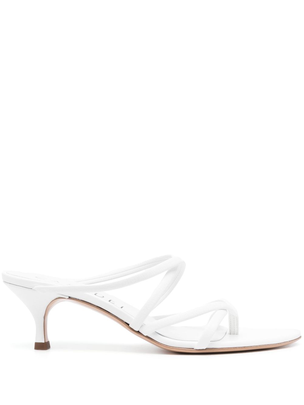 Casadei Julia Lucrezia 人字中跟穆勒鞋 - 白色
