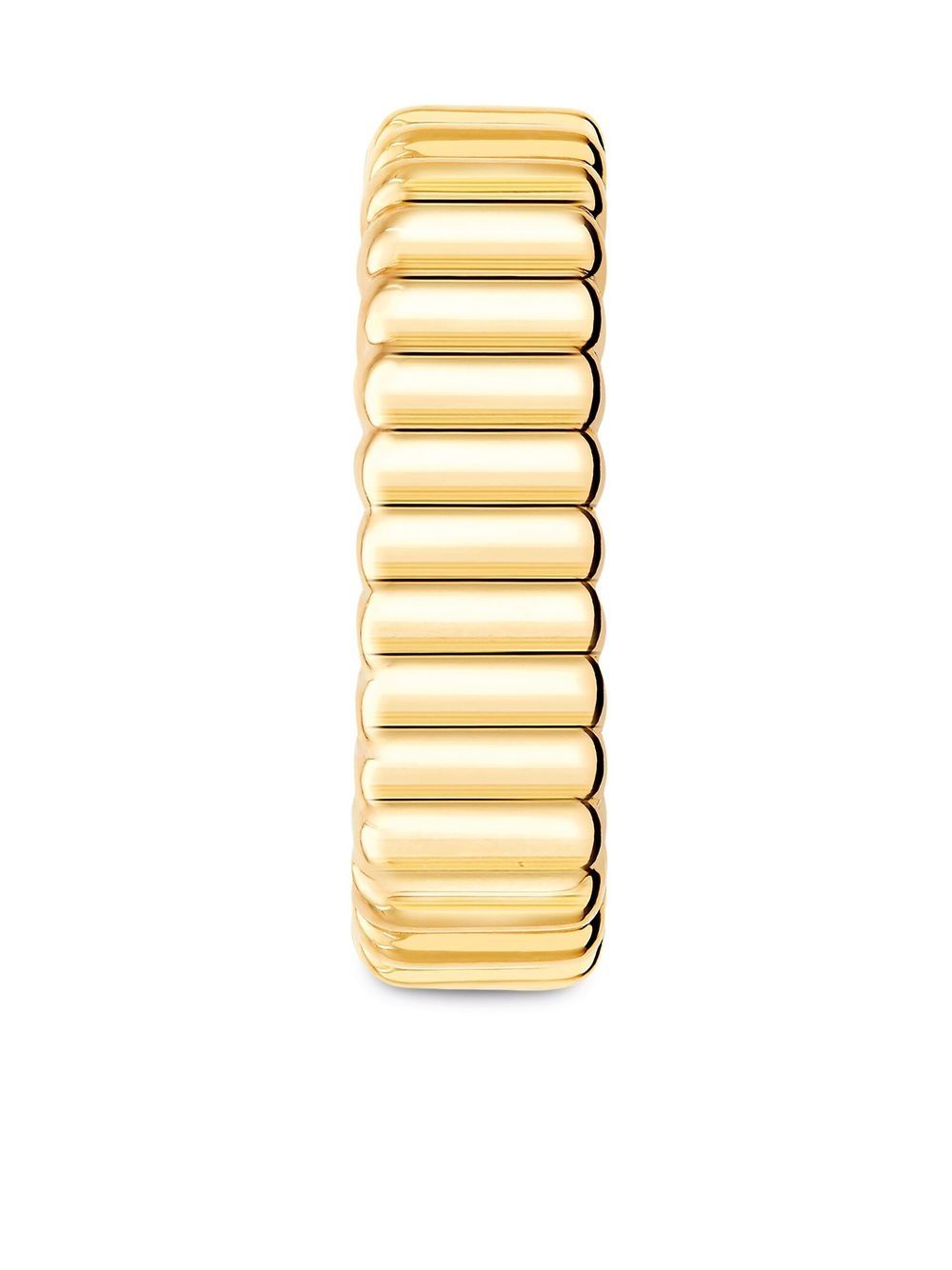 Boucheron Quatre Grosgrain 18k黄金罗缎耳环 - 金色