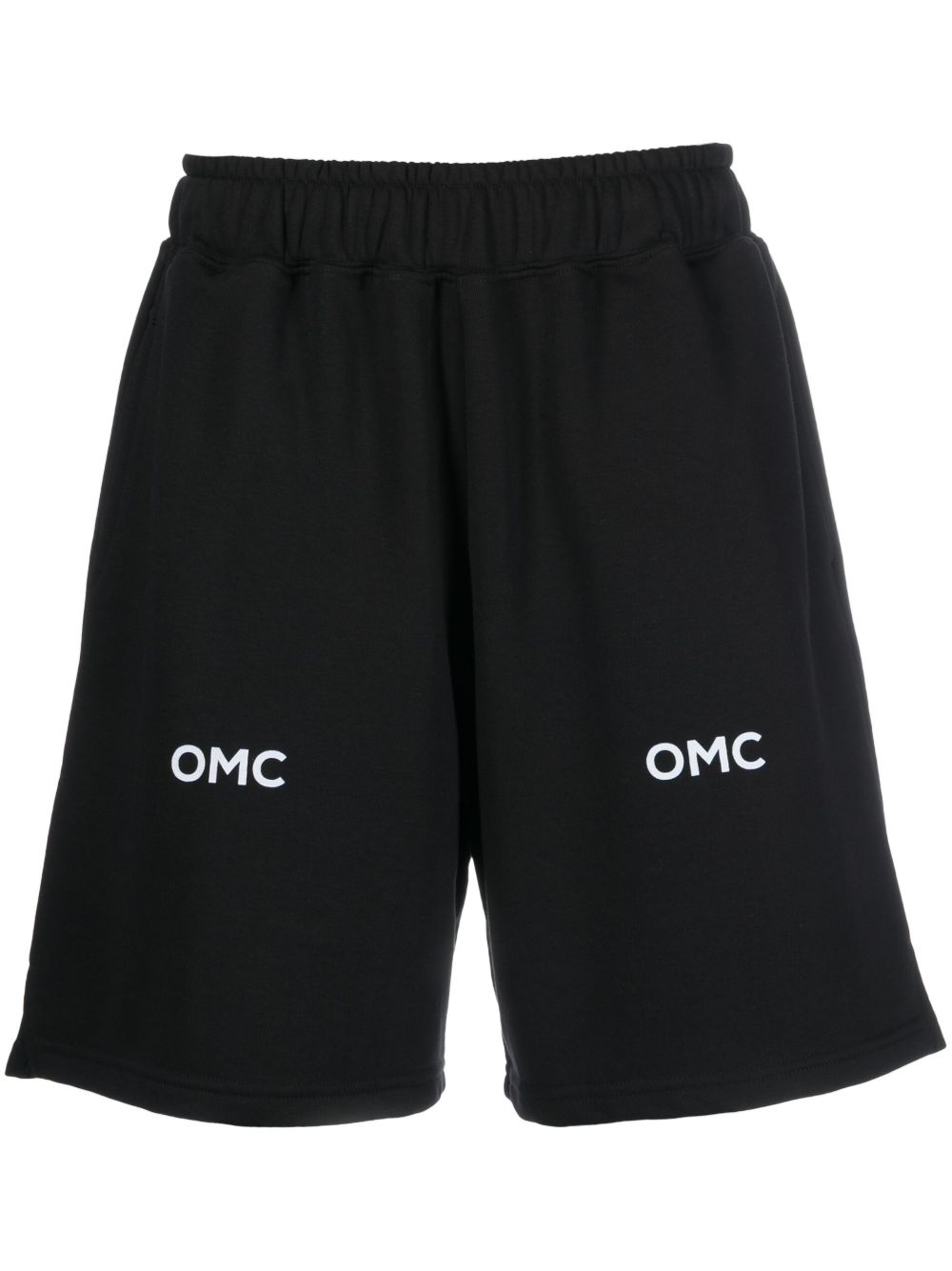 Omc logo印花运动短裤 - 黑色