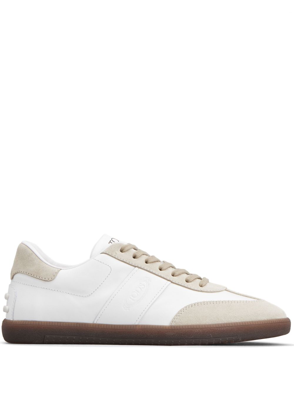 Tod's 拼色拼接运动鞋 - 白色