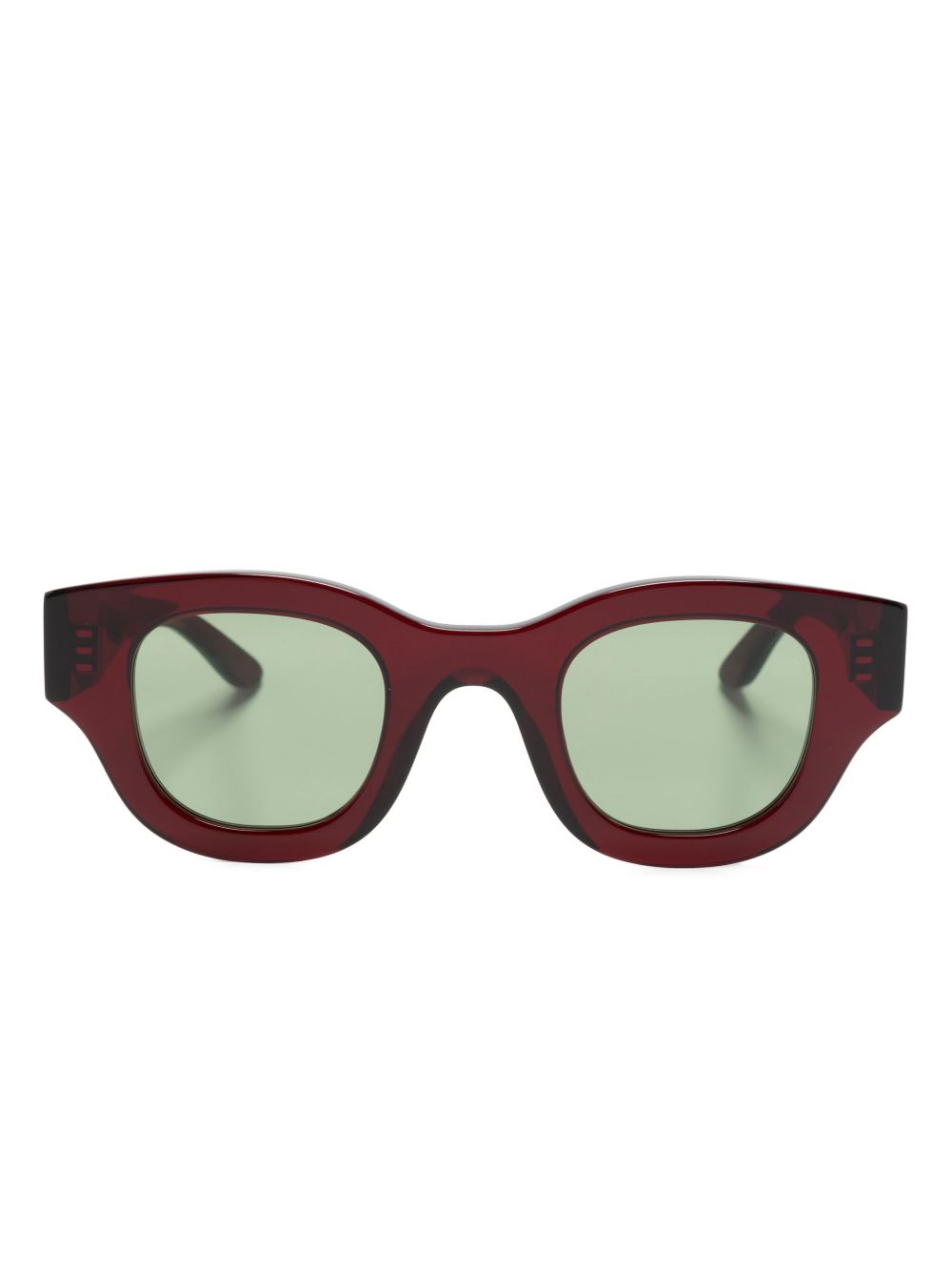 Thierry Lasry Autocracy 长方形镜框太阳眼镜 - 绿色