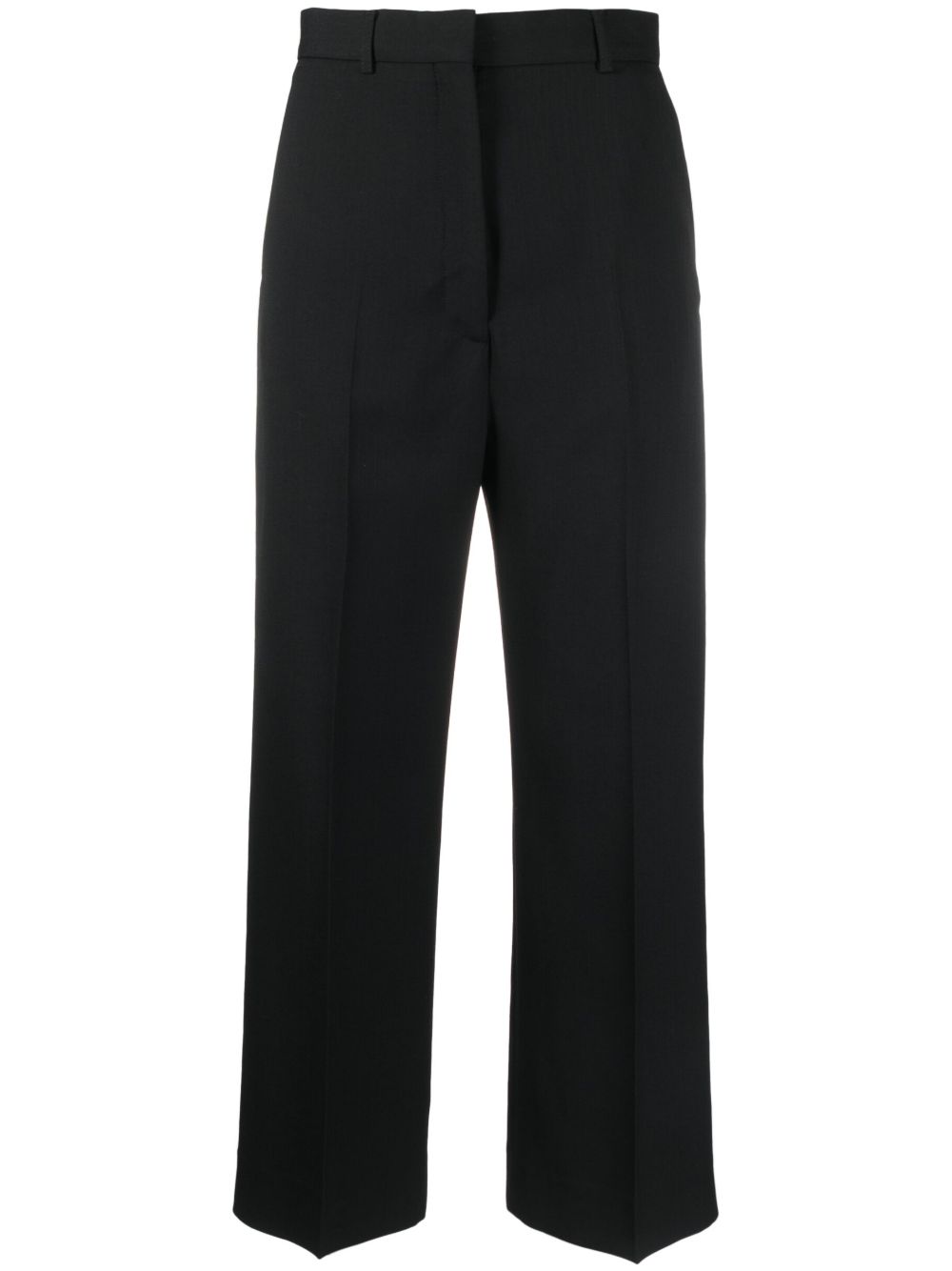 Acne Studios 压褶露踝长裤 - 黑色