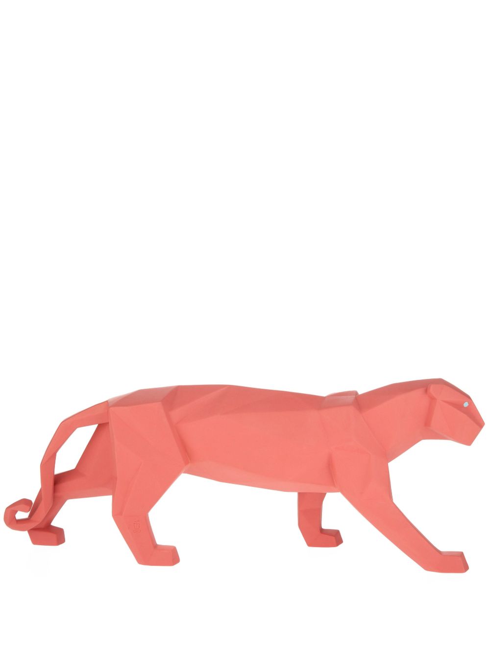 Lladró Panther 琢面陶瓷塑像 - 粉色