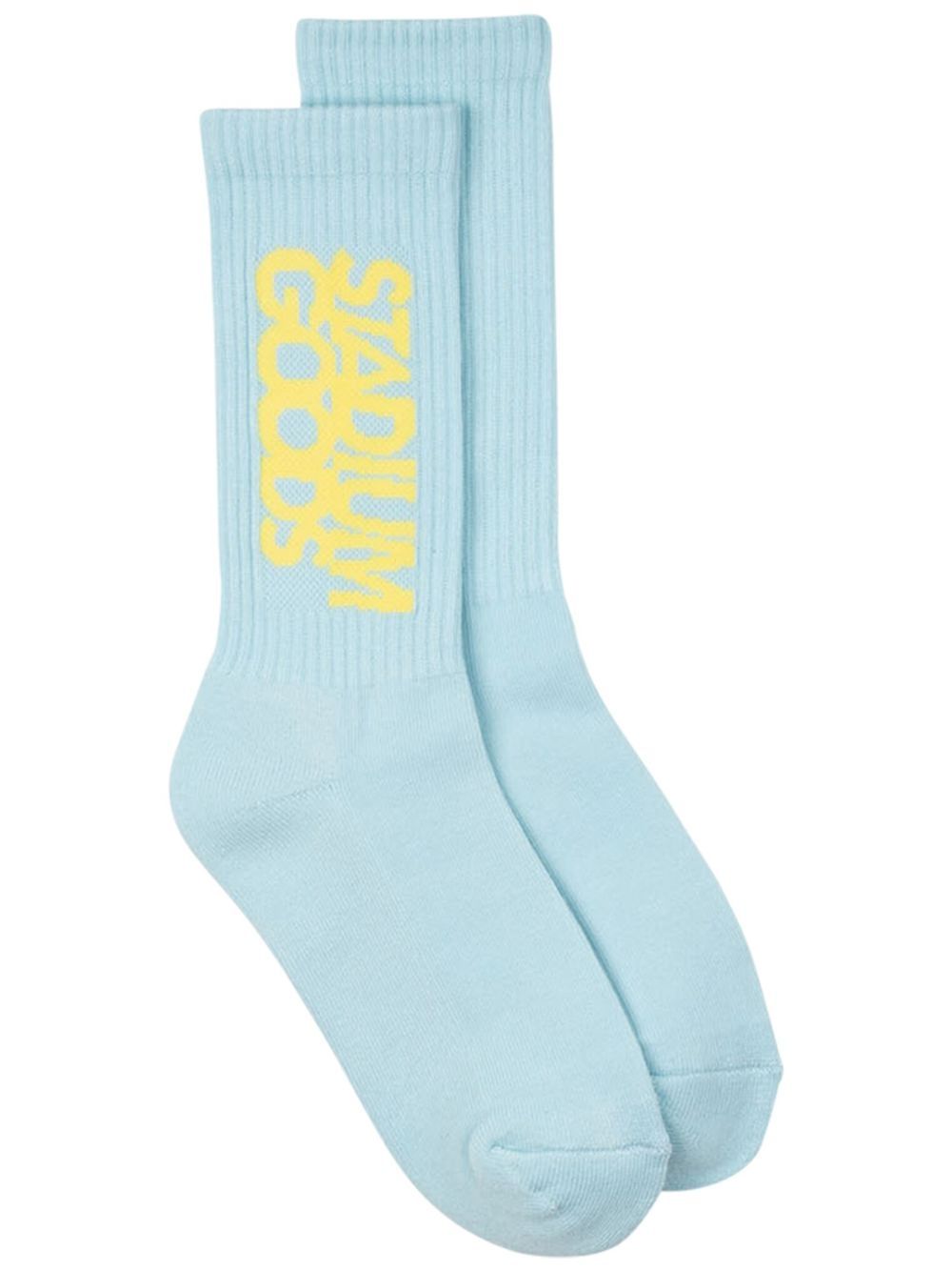 STADIUM GOODS® logo印花针织袜 - 蓝色