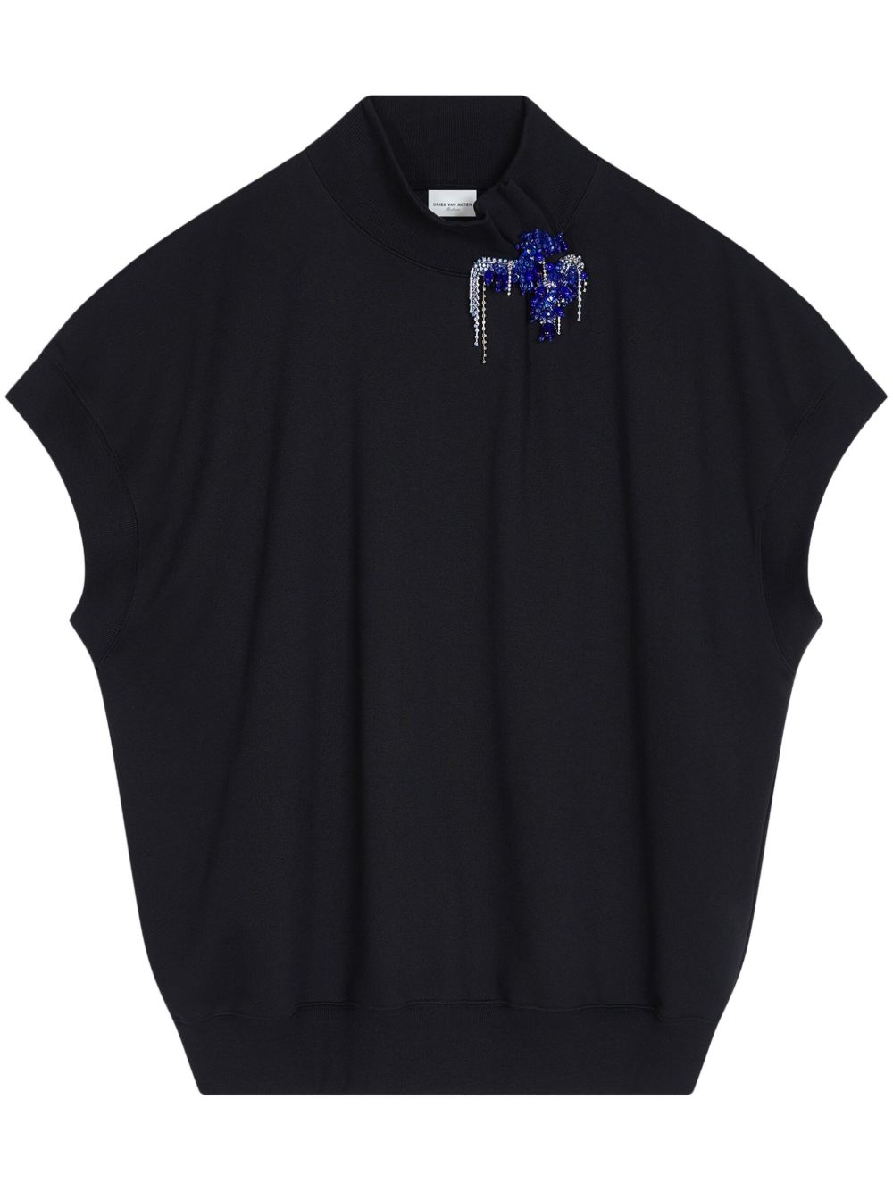 DRIES VAN NOTEN 镶嵌套头衫 - 黑色