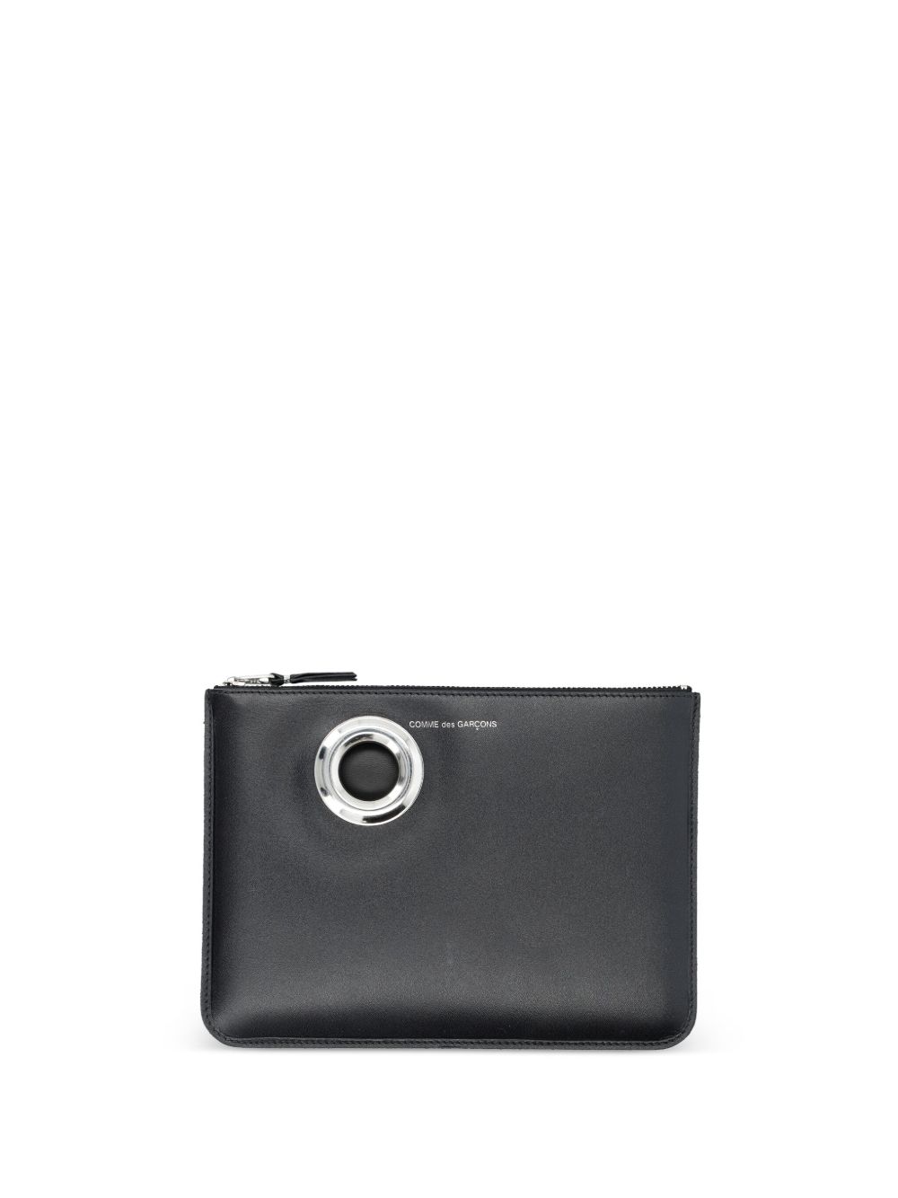 Comme Des Garçons Wallet 孔眼细节钱包 - 黑色