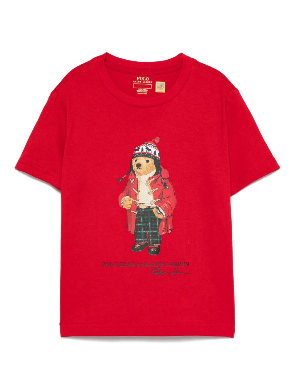 POLO RALPH LAUREN KIDS Polo Bear T恤 - 红色