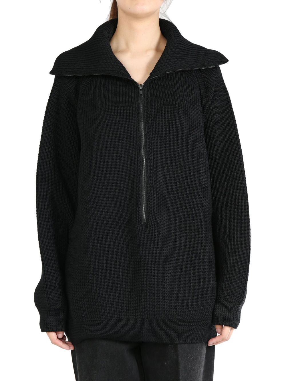 Y's wool jumper - 黑色