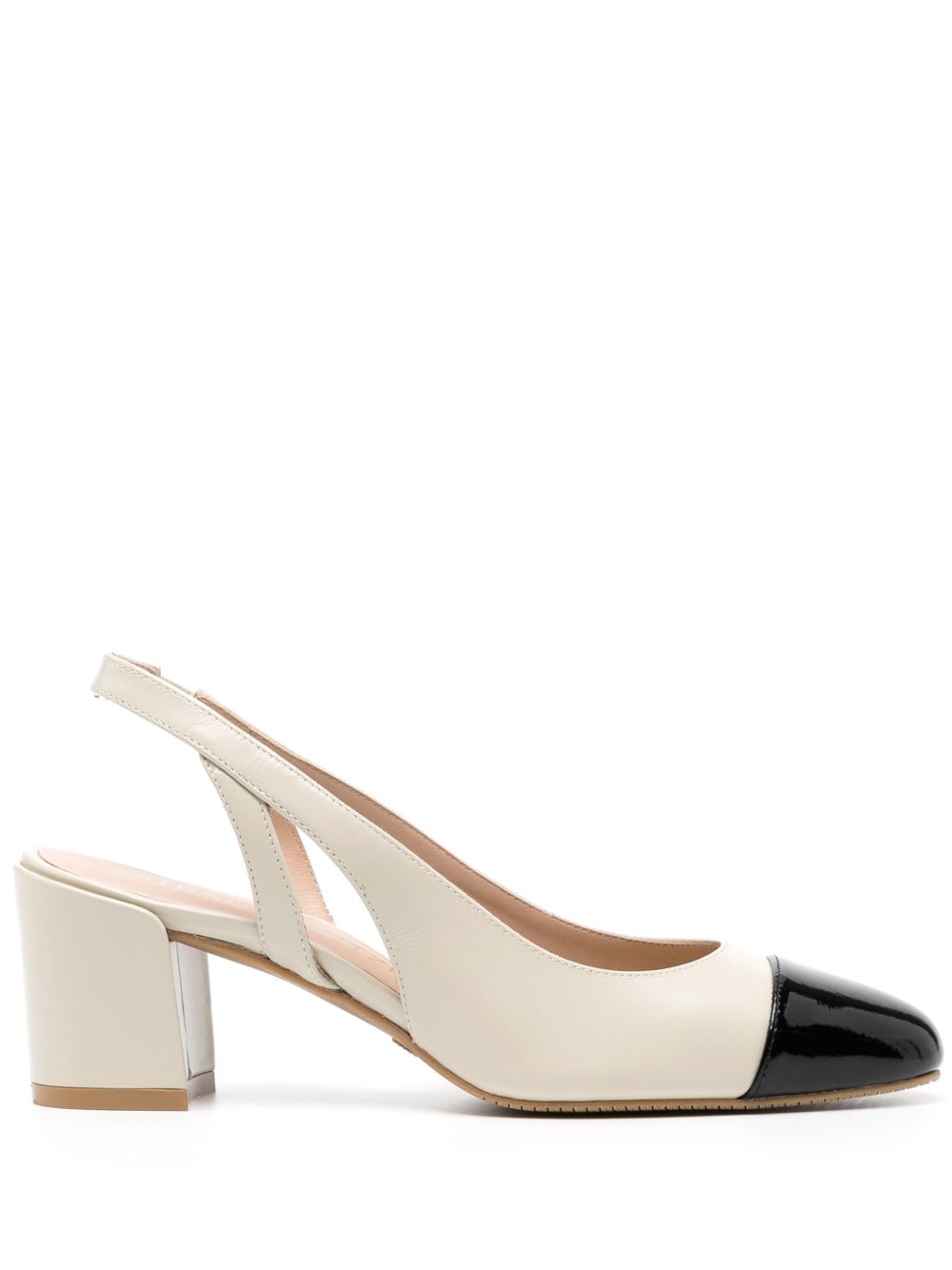 Stuart Weitzman Sleek 裹踝中跟鞋 - 中性色