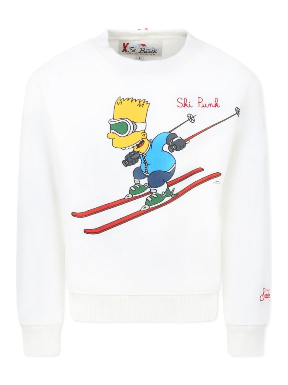 MC2 Saint Barth Kids 图案印花卫衣 - 白色