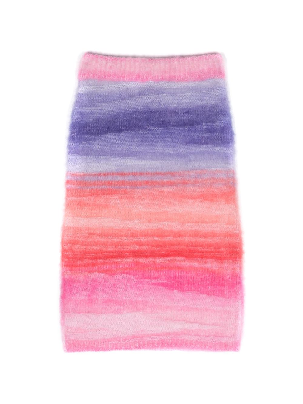 Missoni Kids 渐变色效果针织中长半身裙 - 粉色