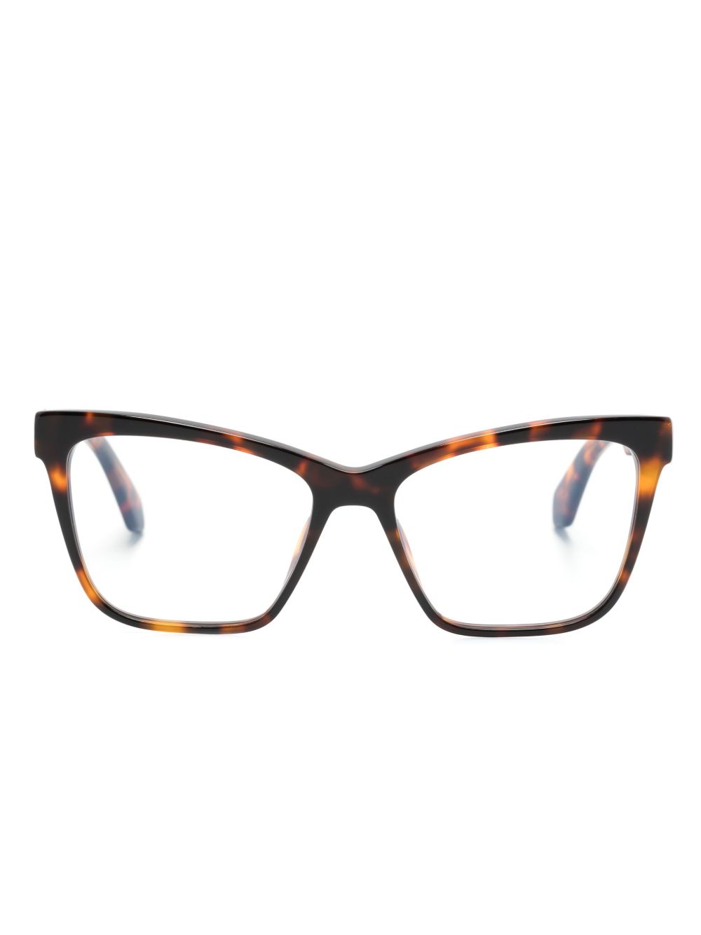 Off-White Eyewear Optical Style 67 蝴蝶镜框眼镜 - 褐色