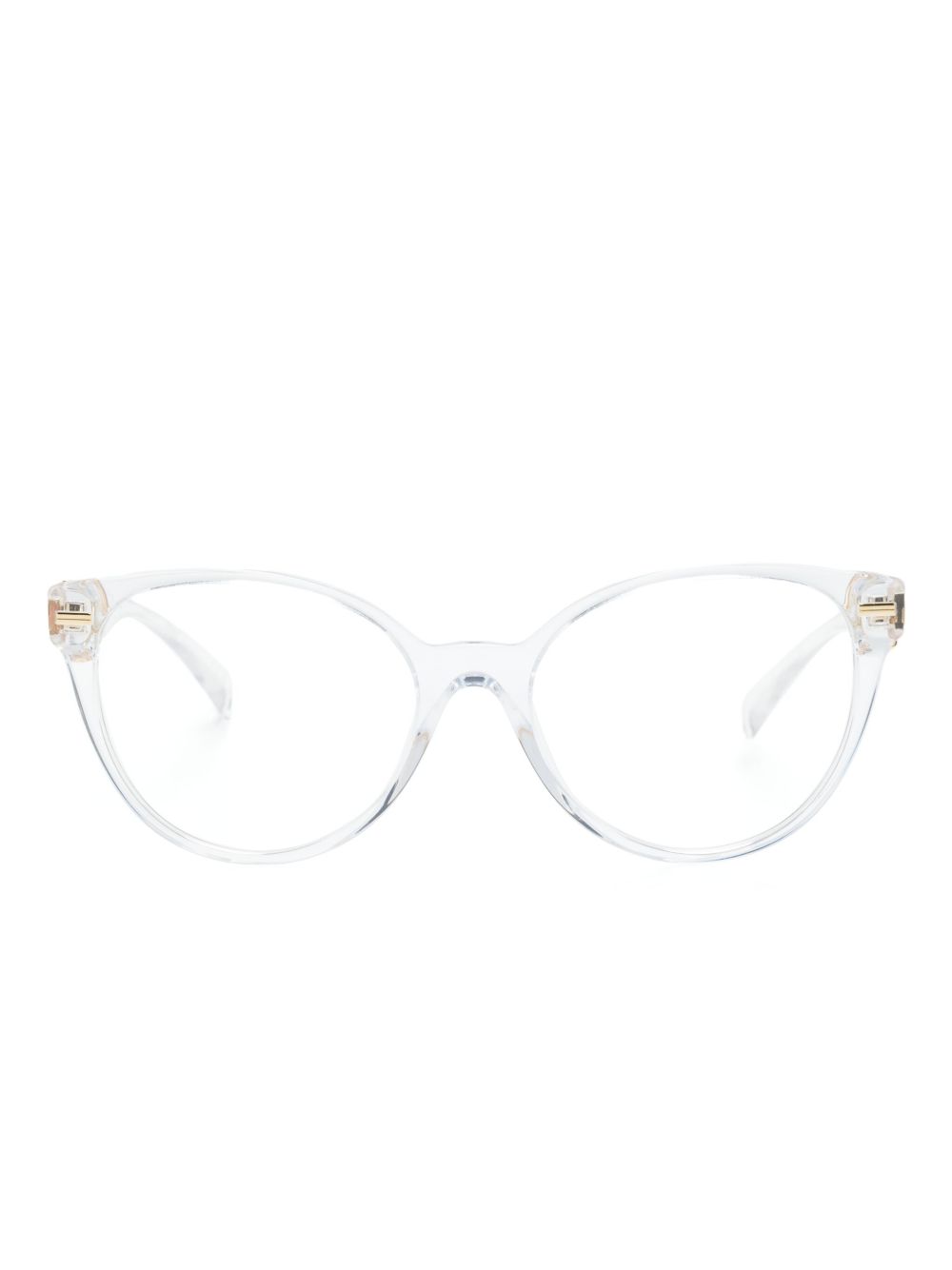 Versace Eyewear 蝴蝶形镜框眼镜 - 白色