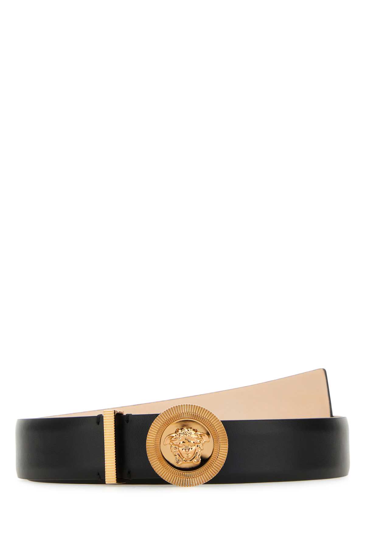 Versace 黑色皮革腰带