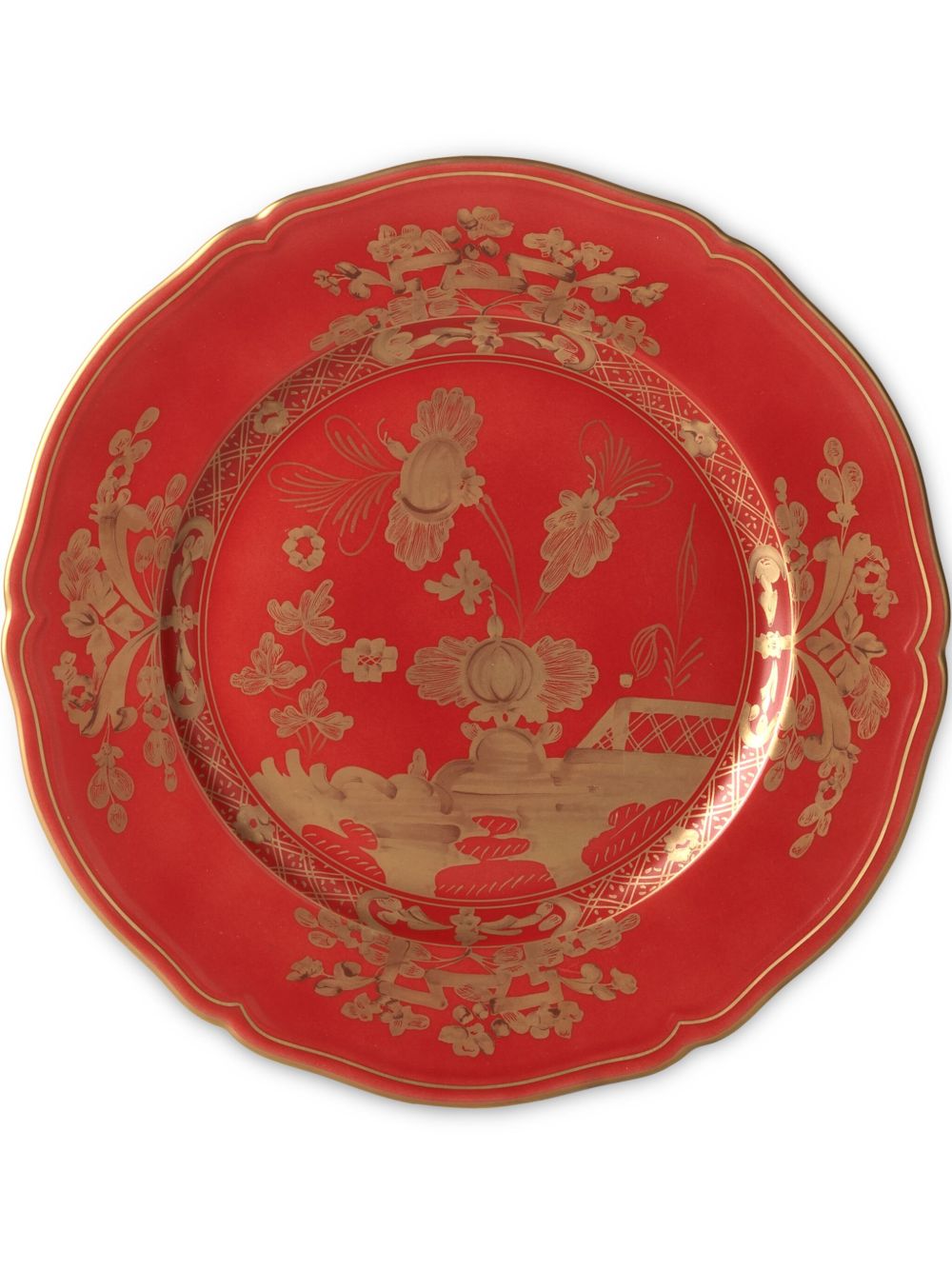 GINORI 1735 Oriente Italiano 餐盘（31厘米） - 红色