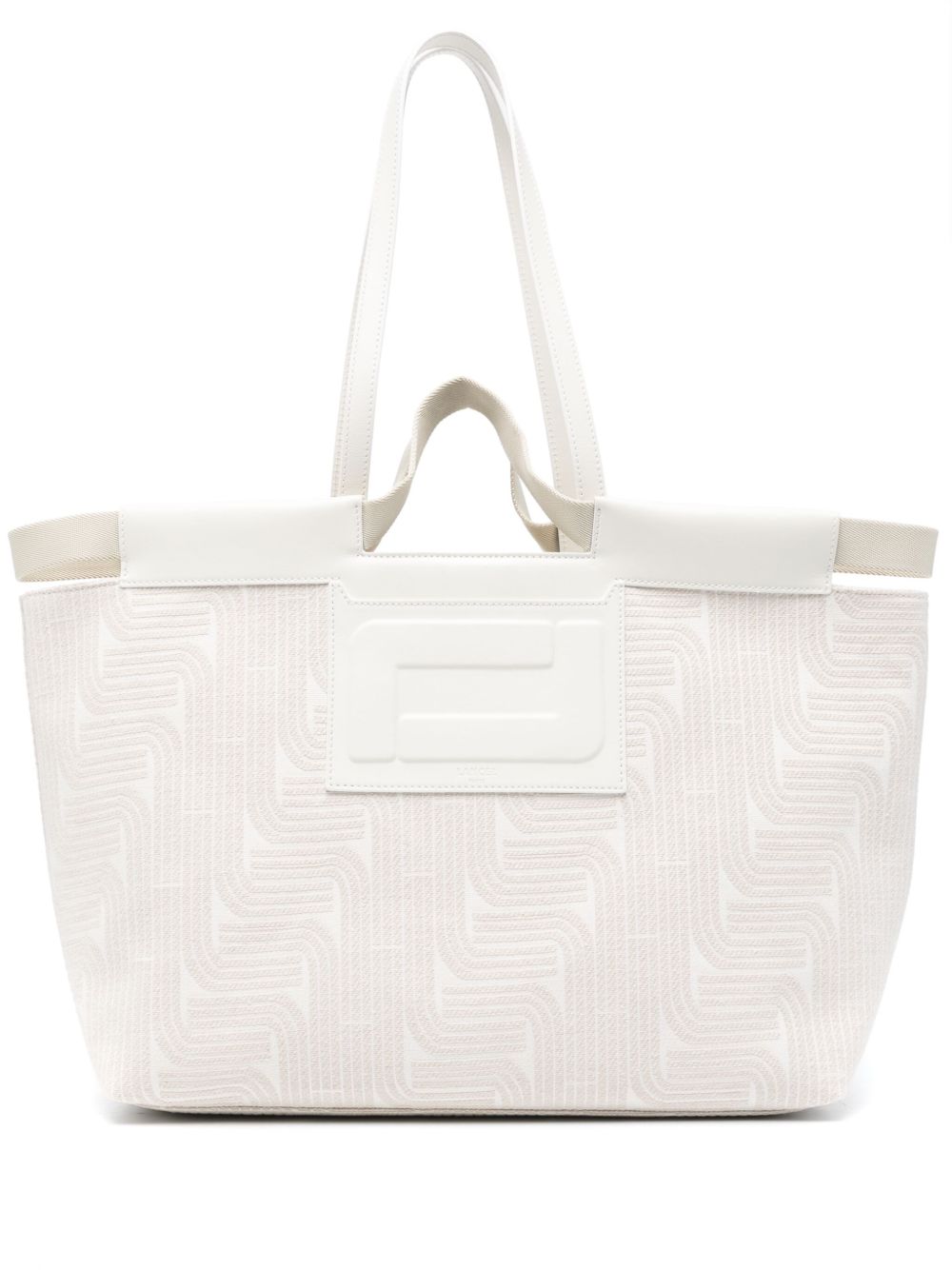 Lancel logo提花托特包 - 中性色