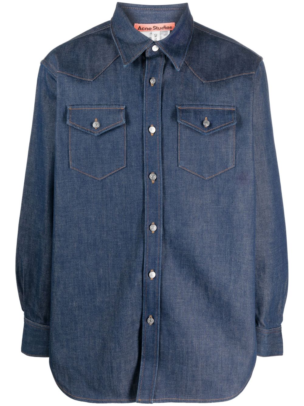 Acne Studios 长袖牛仔衬衫 - 蓝色