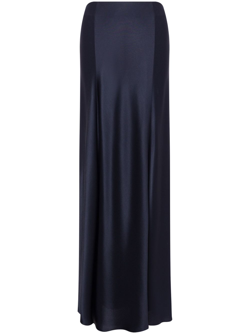Alberta Ferretti 缎面超长半身裙 - 蓝色