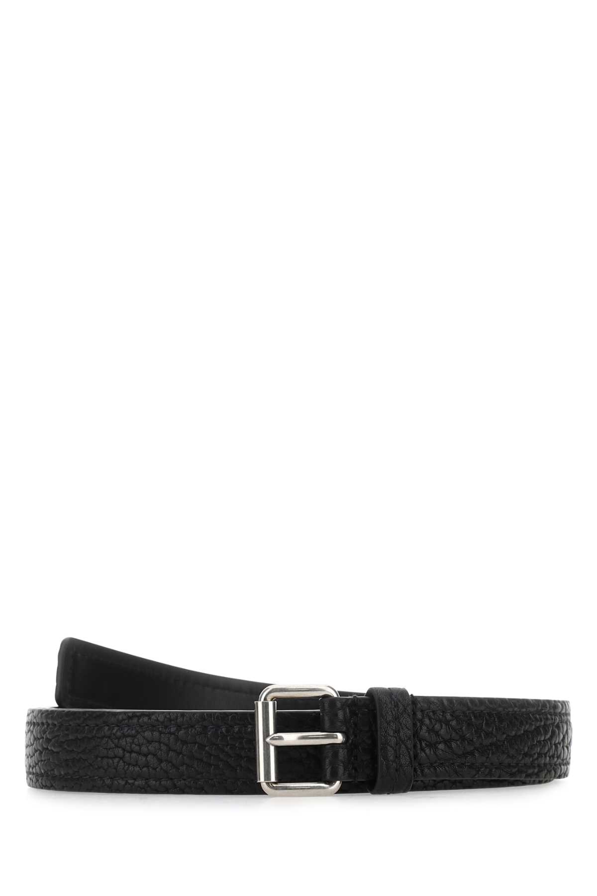Prada Black Leather Belt
