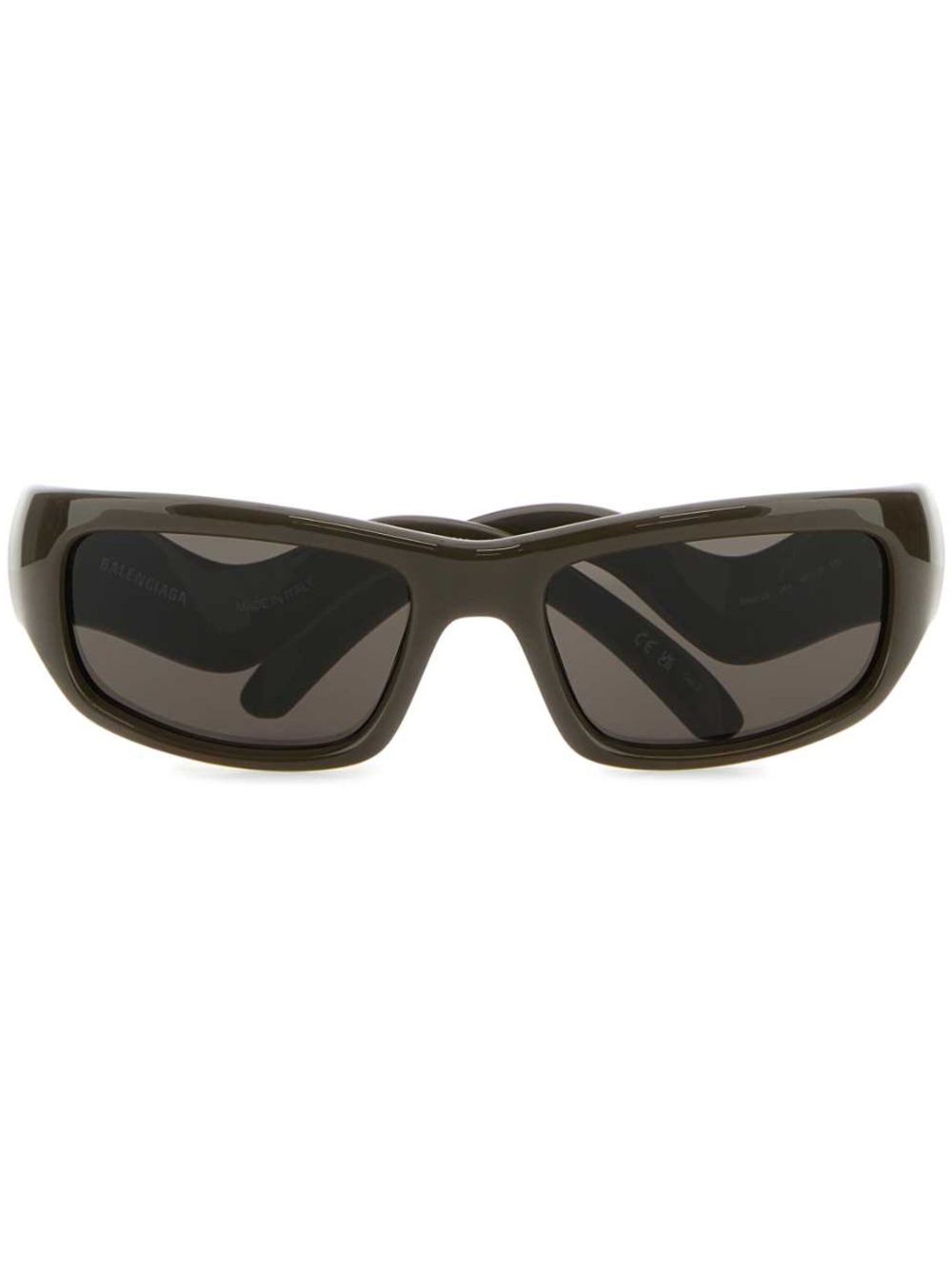 Balenciaga Eyewear Hamptons 长方形框太阳眼镜 - 黑色