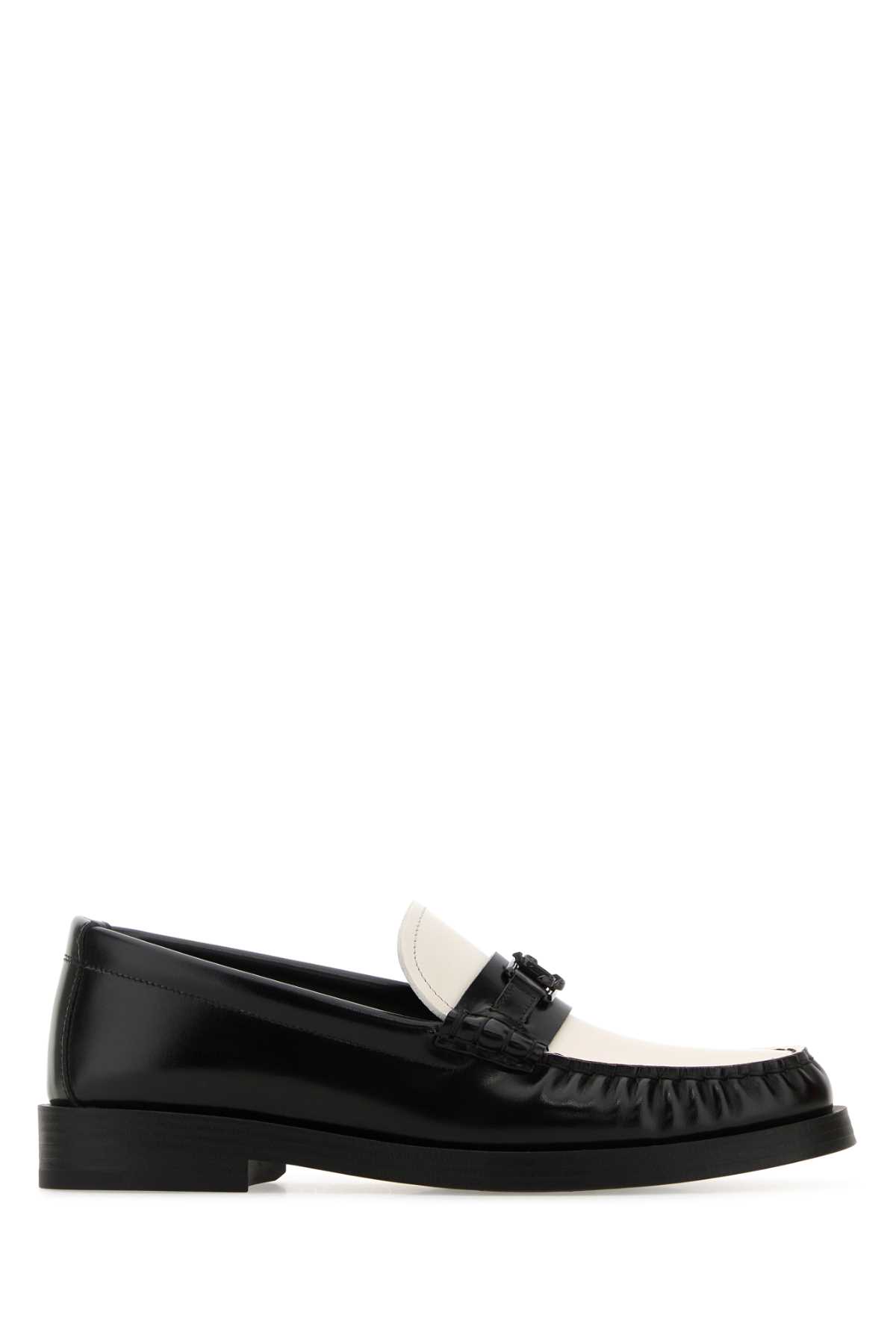 Jimmy Choo 双色皮革 Addie 乐福鞋