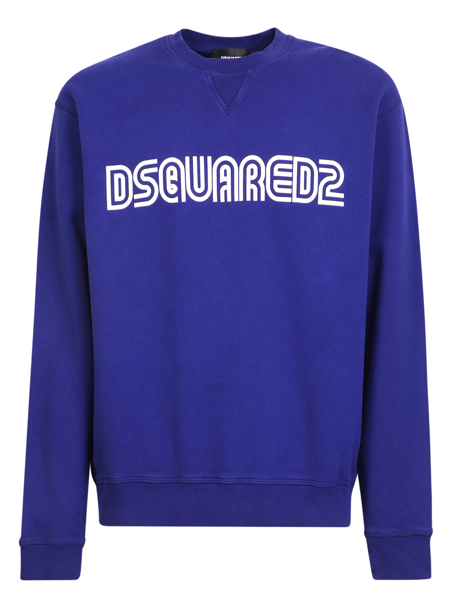 Dsquared2轮廓酷标志蓝色运动衫