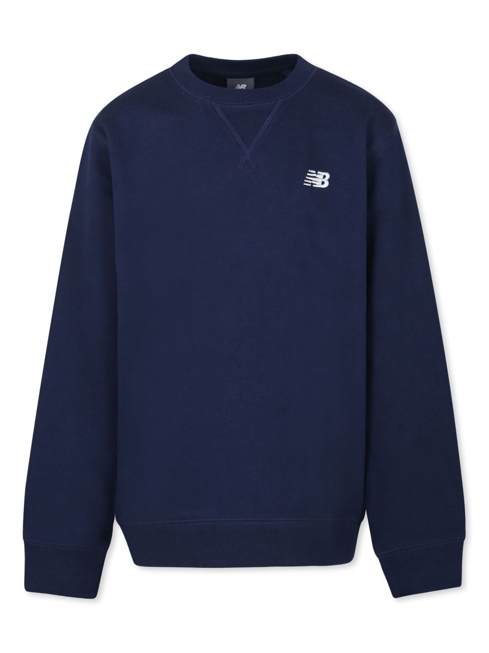 New Balance Kids logo刺绣卫衣 - 蓝色