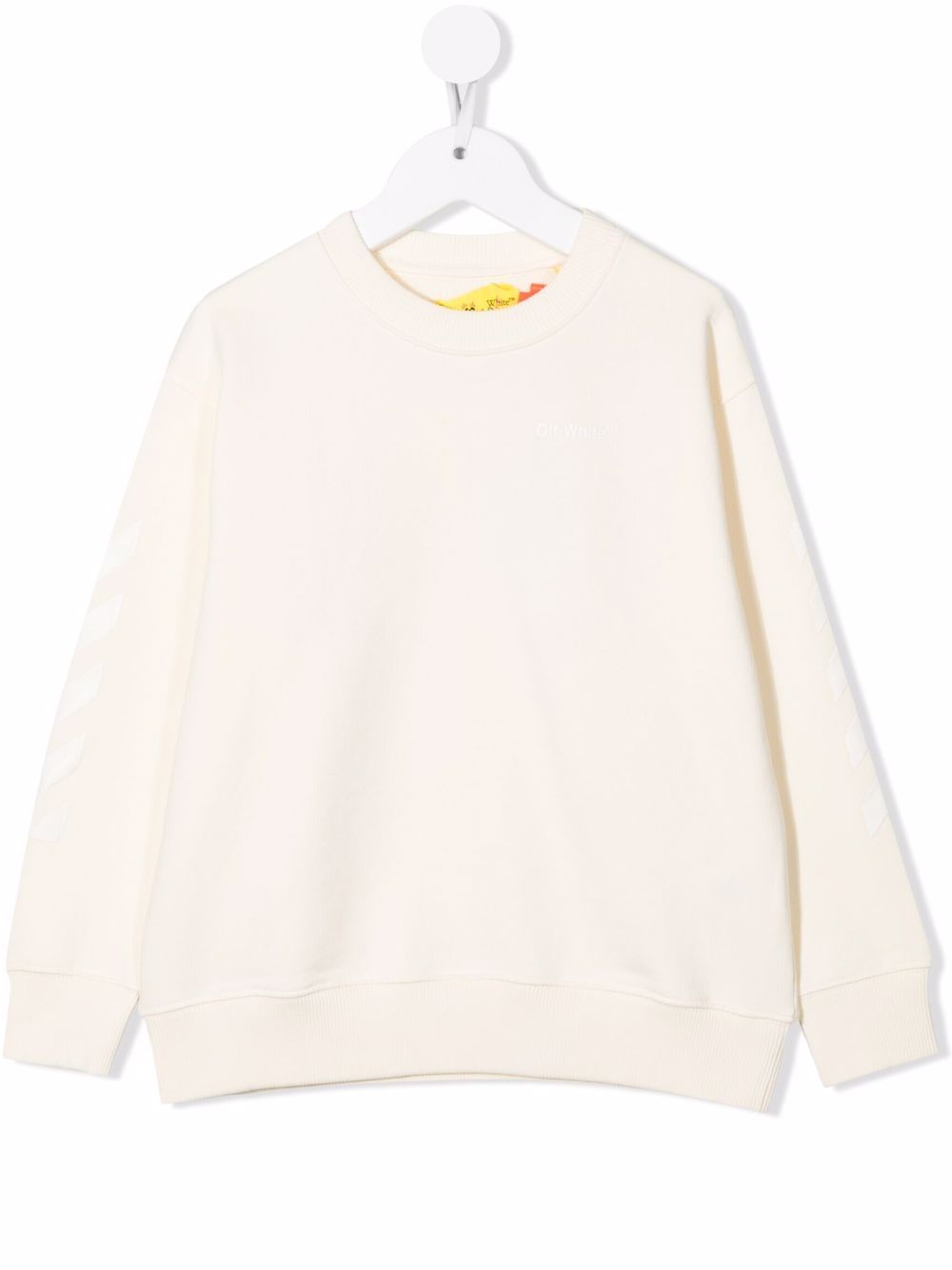 Off-White Kids logo印花圆领卫衣 - 中性色
