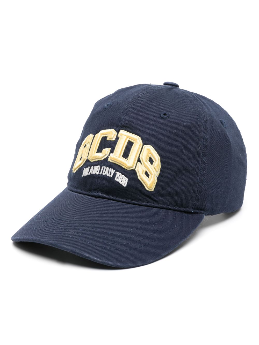 GCDS logo刺绣棒球帽 - 蓝色