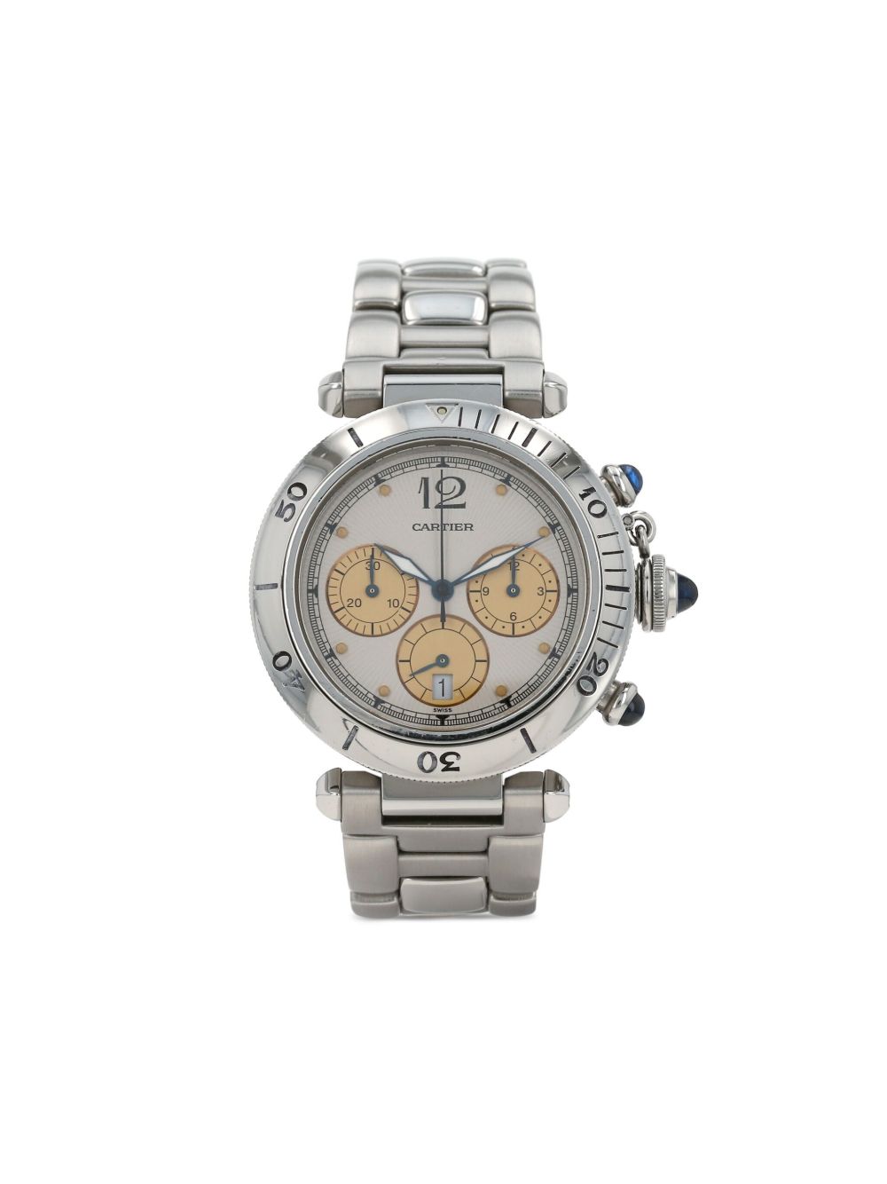 Cartier Pasha Chrono 38毫米腕表（1990年典藏款） - 中性色