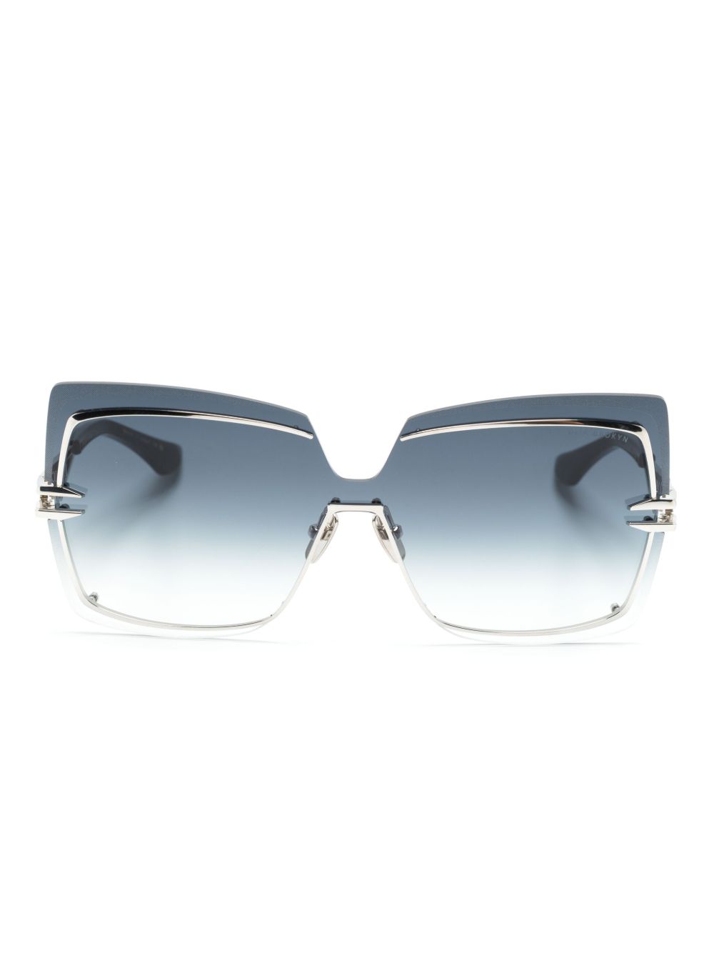 Dita Eyewear Brokyn 方形镜框太阳眼镜 - 黑色