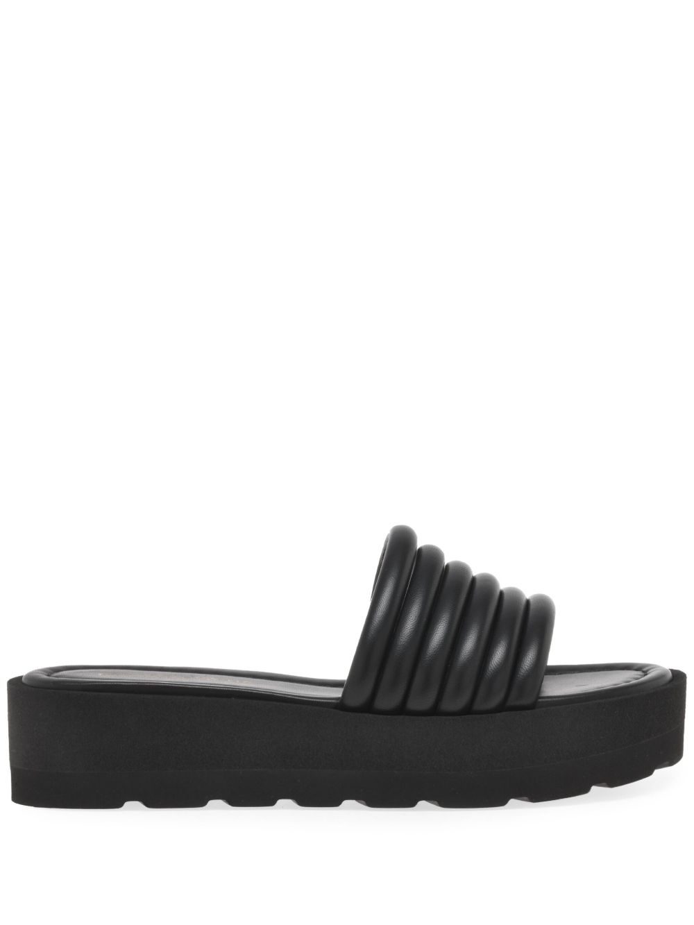 Gianvito Rossi 厚底拖鞋 - 黑色
