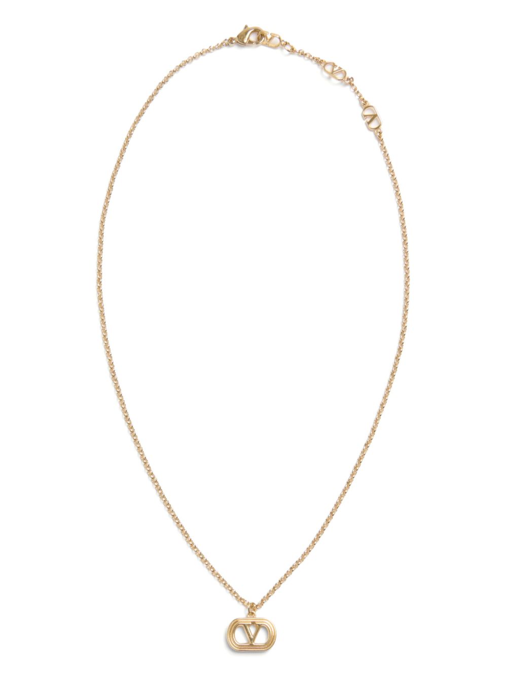 Valentino Garavani Oval 项链 - 金色