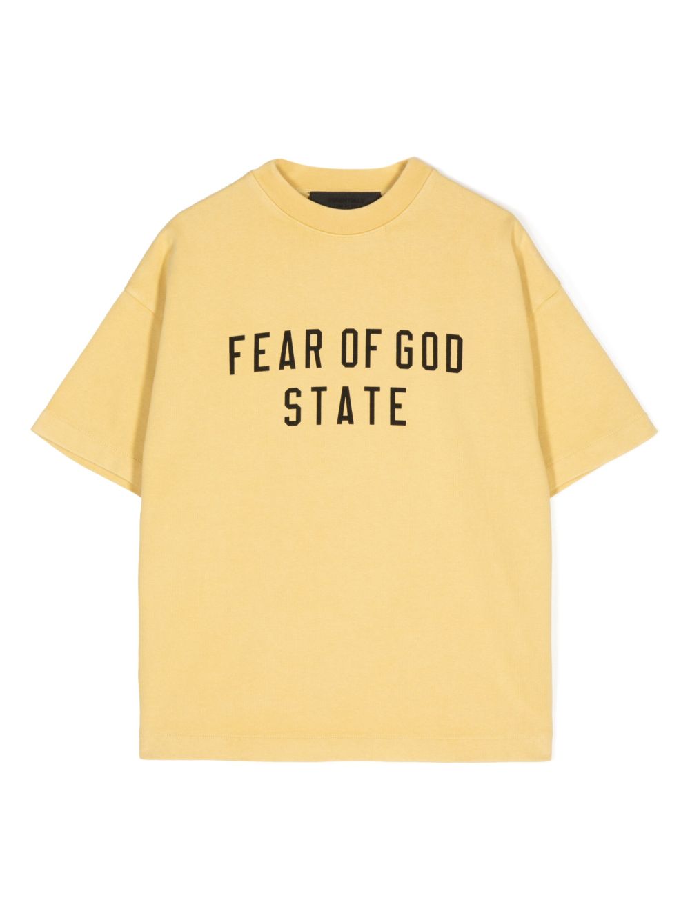 FEAR OF GOD ESSENTIALS KIDS logo印花T恤 - 黄色