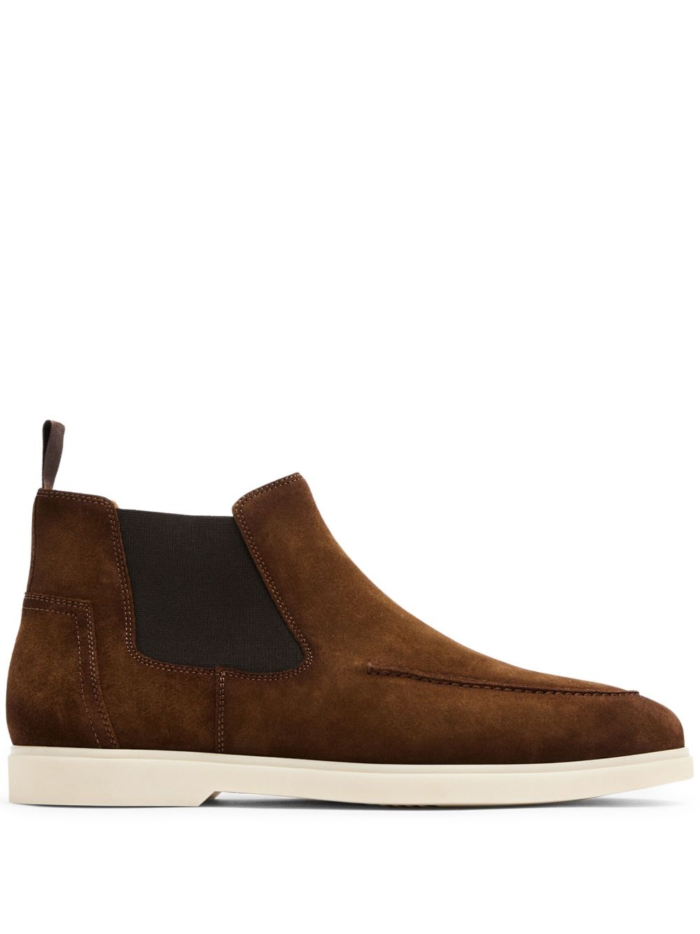 Magnanni Pavio II 杏仁形鞋头皮质及踝靴 - 褐色