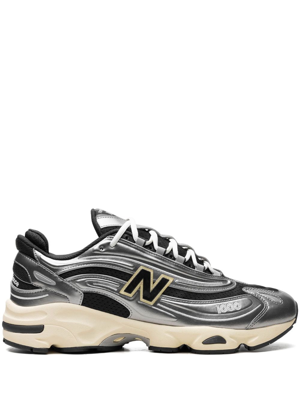 New Balance 1000 金属感运动鞋 - 银色