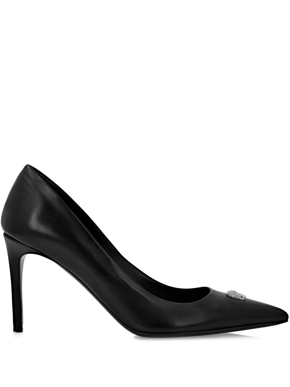 Philipp Plein Decollete 高跟鞋（8厘米） - 黑色