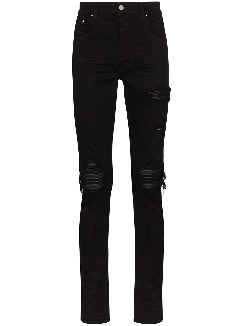 AMIRI MX1 仿旧效果紧身牛仔裤 - 黑色