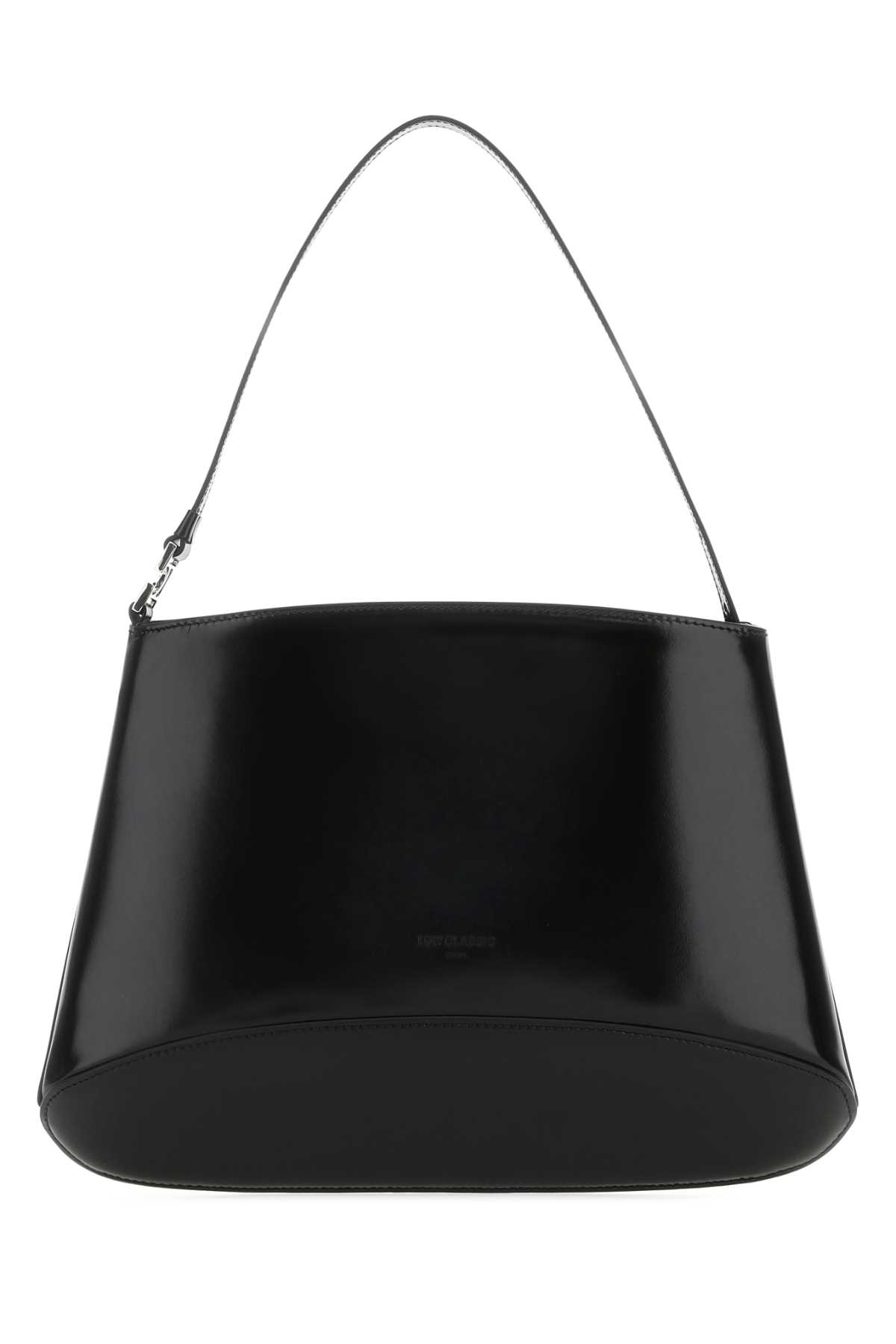 Low Classic Black Leather Handbag