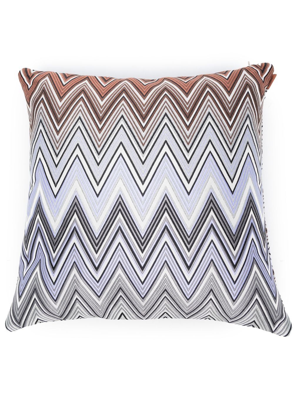 Missoni Home Birmingham Z字形提花抱枕 - 蓝色