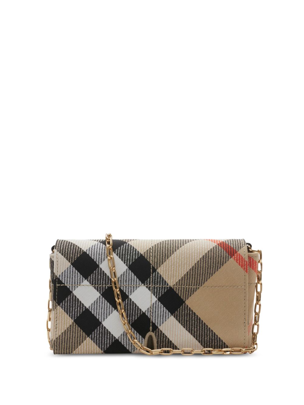 Burberry 格纹迷你包 - 中性色