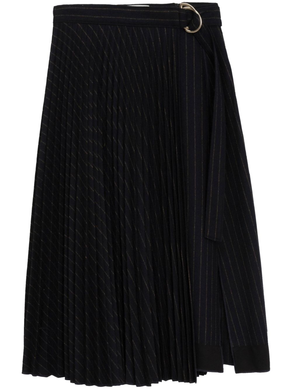 3.1 Phillip Lim 束腰褶饰中长半身裙 - 蓝色