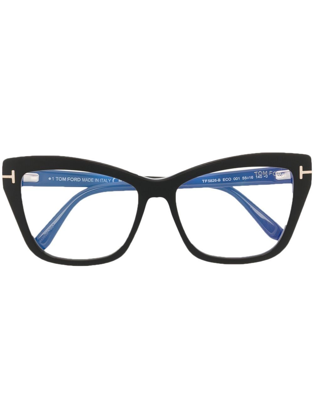 TOM FORD Eyewear 猫眼框眼镜 - 黑色