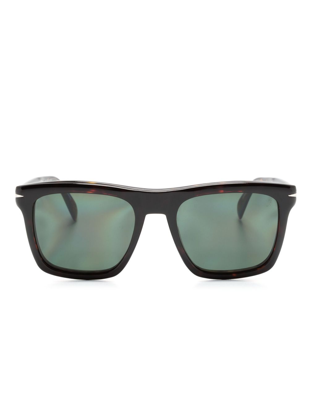 Eyewear by David Beckham 玳瑁纹方框太阳眼镜 - 褐色
