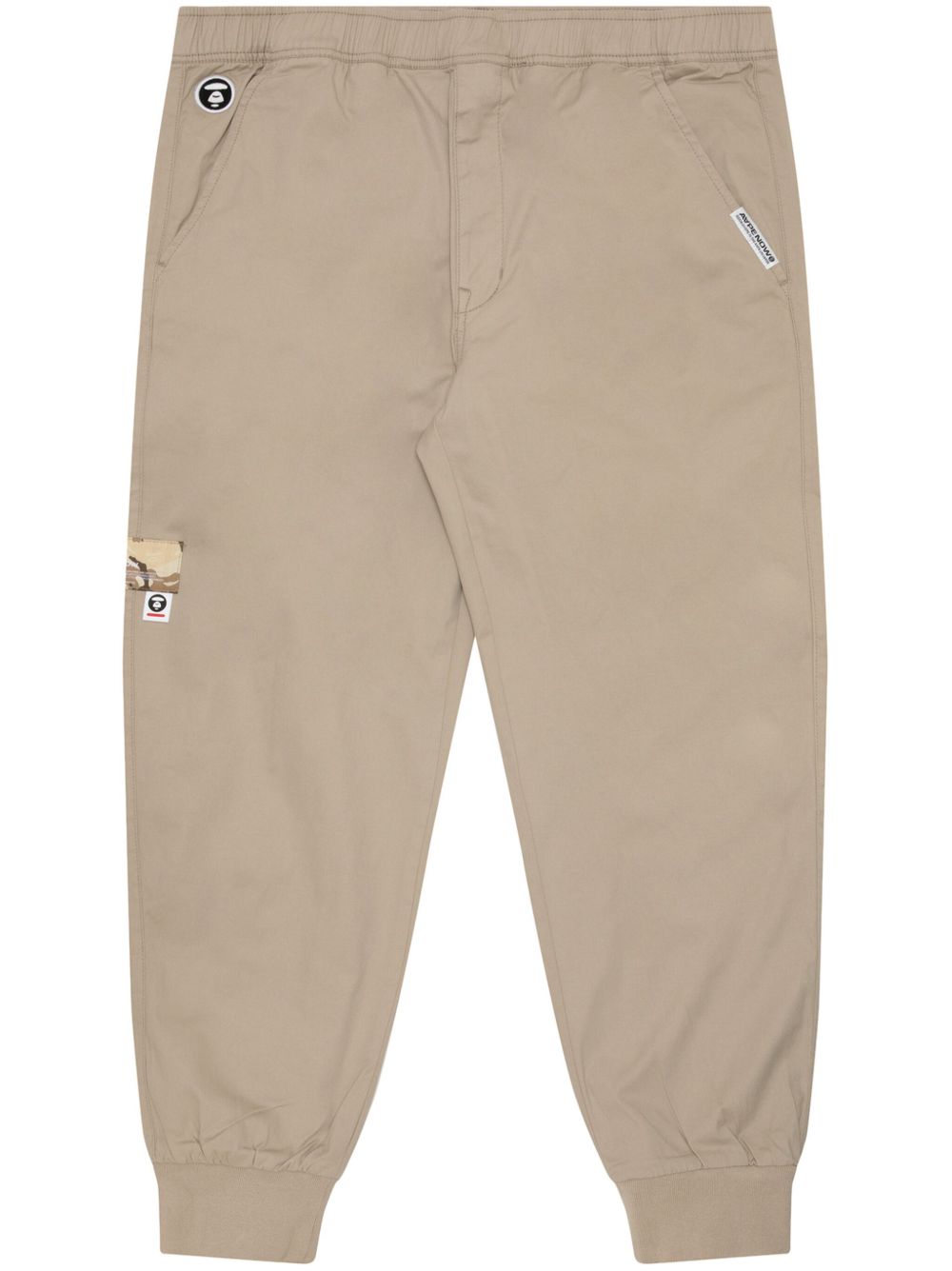 AAPE BY *A BATHING APE® logo贴花棉运动裤 - 中性色