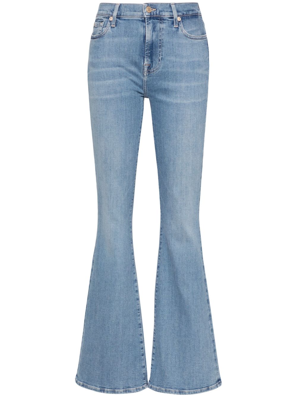 7 For All Mankind Slim Illusion Intro 喇叭牛仔裤 - 蓝色