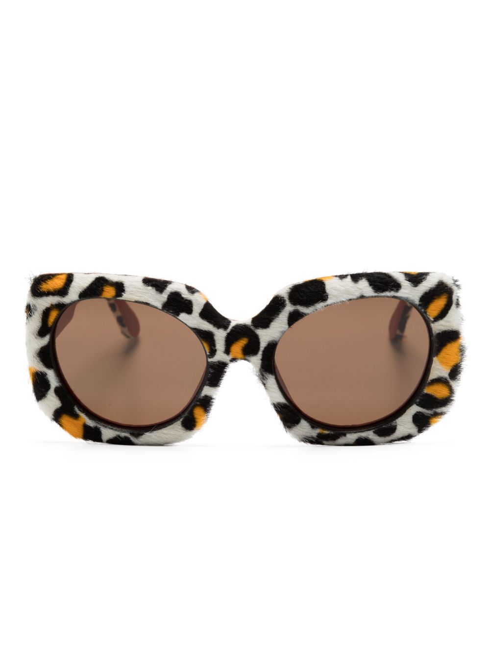 Marni Eyewear Jellyfish Lake 方框太阳眼镜 - 白色