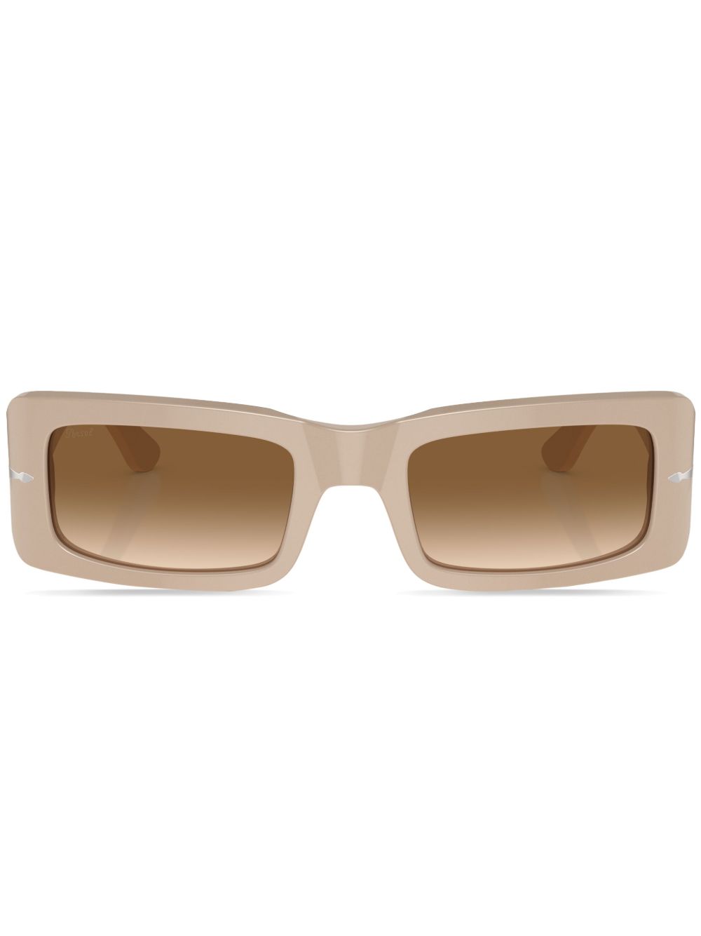 Persol Francis 长方形框太阳眼镜 - 褐色