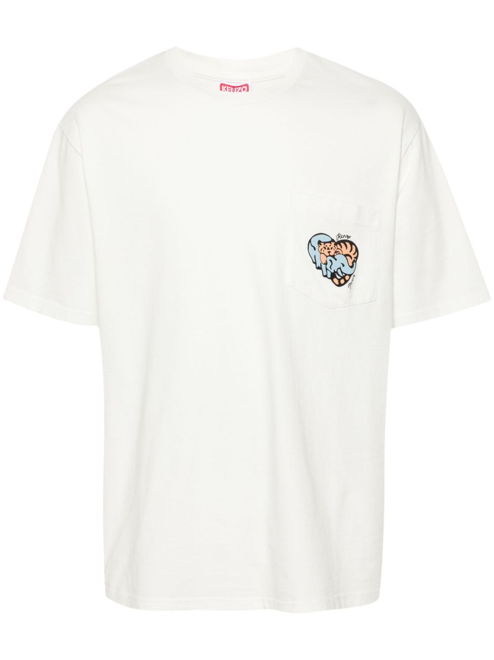 Kenzo Jungle Heart 印花T恤 - 白色